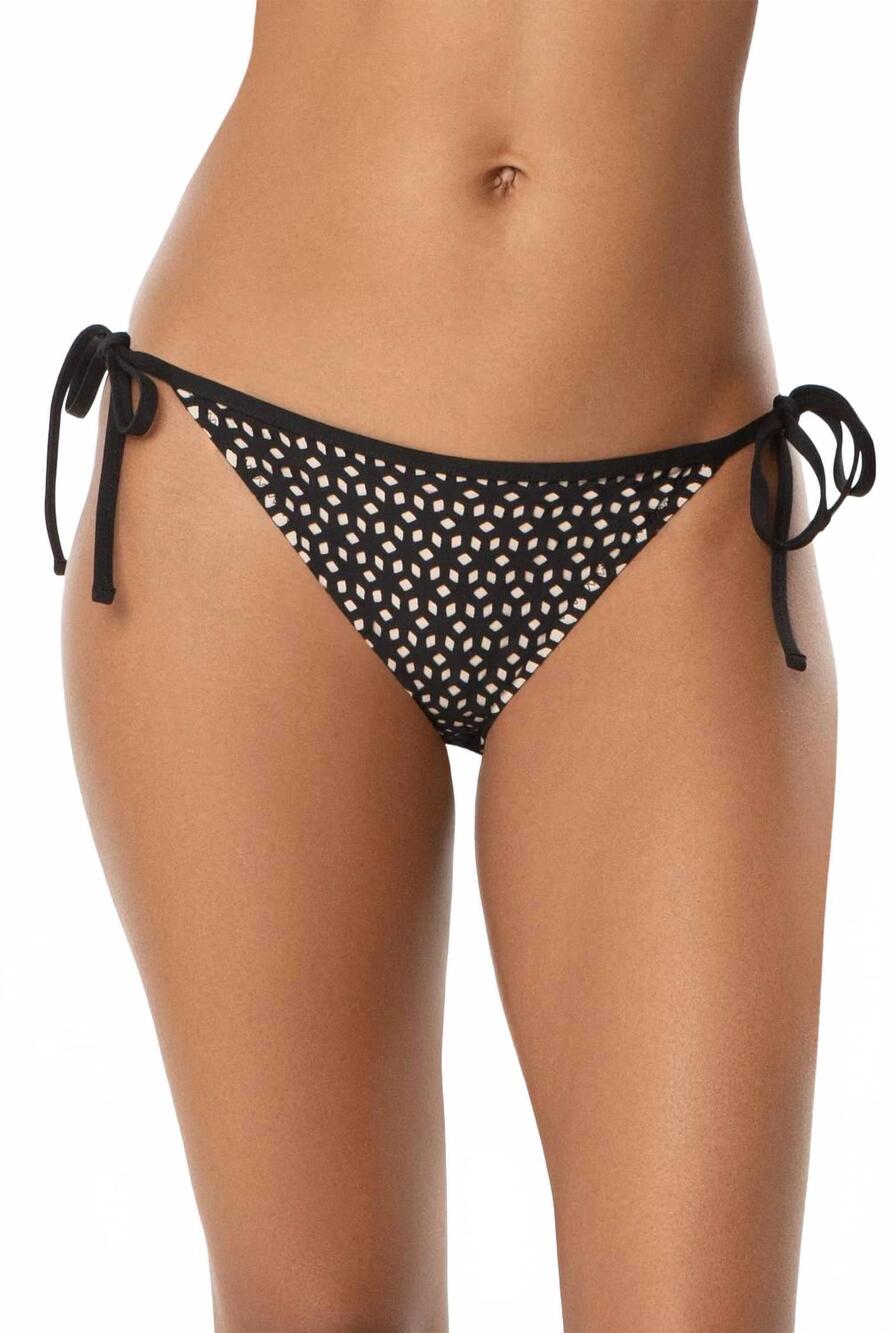NEW HELEN JON string bottom with binding bikini in black